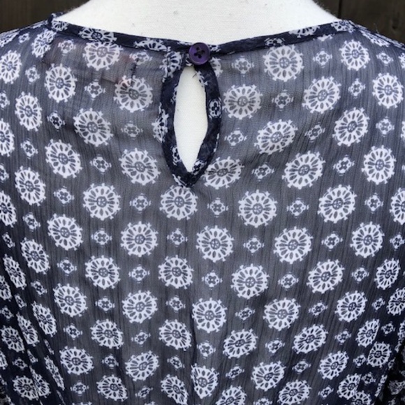 Band Of  Gypsies Blue Romper Sz M - Picture 7 of 11